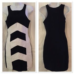 Sabovo Spandex Dress Black and White Size L